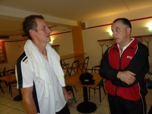 Schwere Niederlage in Kassel - Gerardo und Floh nach dem Spiel